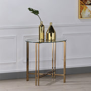 Veises - End Table - Champagne - R&R Furniture Gallery (Fountain Valley, CA)