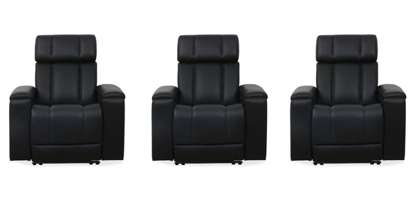 Phoenix - Zero Gravity Power 3 Seat Home Theater Seating With Immersive Audio P3