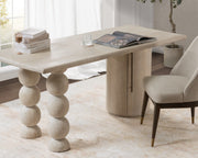 Adir - Desk - Cream - R&R Furniture Gallery (Fountain Valley, CA)