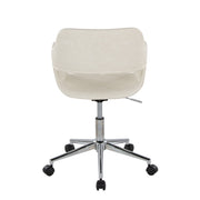 Lumi Source Margarite contemporary office task chair with black upholstery and sleek design, ideal for modern desk workspaces.