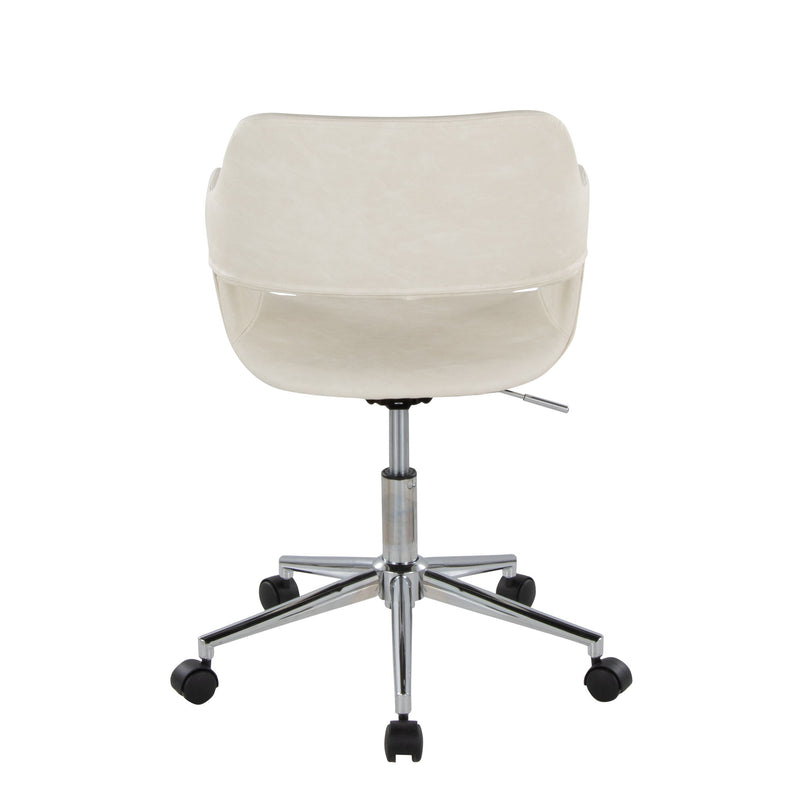 Lumi Source Margarite contemporary office task chair with black upholstery and sleek design, ideal for modern desk workspaces.