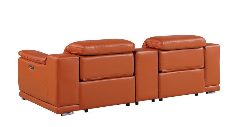 9762 - 3-Piece Modular Power Reclining Console Loveseat With 2 Power Recliners In