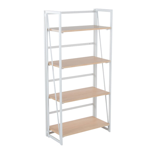 Lumi Source Dakota contemporary bookcase with multiple open shelves and a sleek modern design for stylish storage.