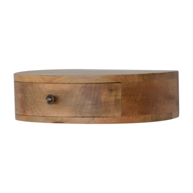 Wall Mounted Rounded Nightstand - Oak - R&R Furniture Gallery (Fountain Valley, CA)