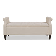 Jacqueline - Tufted Roll Arm Storage Bench - R&R Furniture Gallery (Fountain Valley, CA)
