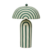 Maiori - Striped Papier Mache Table Lamp - R&R Furniture Gallery (Fountain Valley, CA)