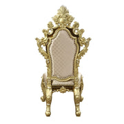 Desiderius - Side Chair (Set of 2) - Antique Gold & Hand-Painted Brown - R&R Furniture Gallery (Fountain Valley, CA)