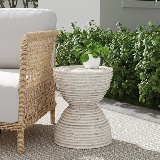 Corey - Outdoor Accent Table - Light Gray - R&R Furniture Gallery (Fountain Valley, CA)