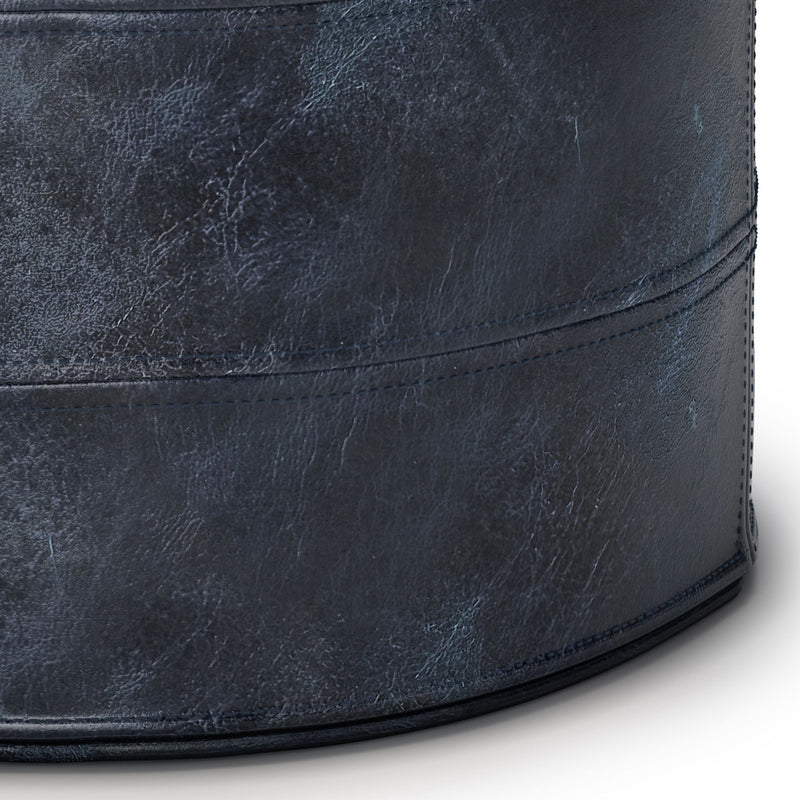 Connor - Handcrafted Round Pouf - R&R Furniture Gallery (Fountain Valley, CA)