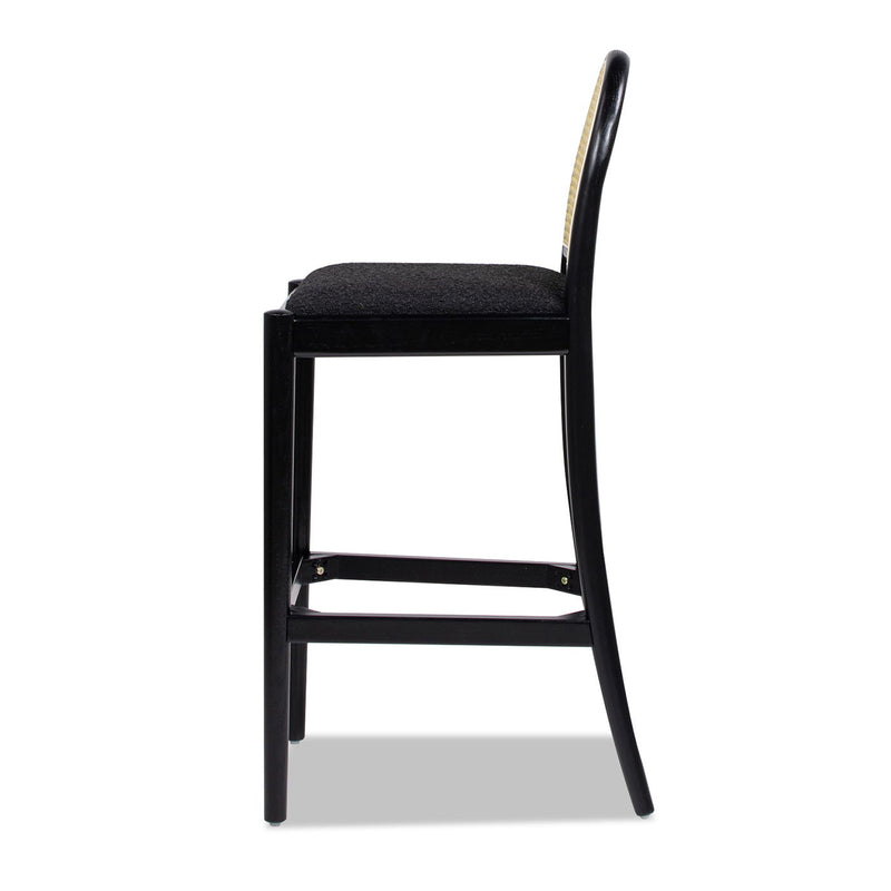 Panama - Curved Back Cane Bar Stool (Set of 2) - R&R Furniture Gallery (Fountain Valley, CA)