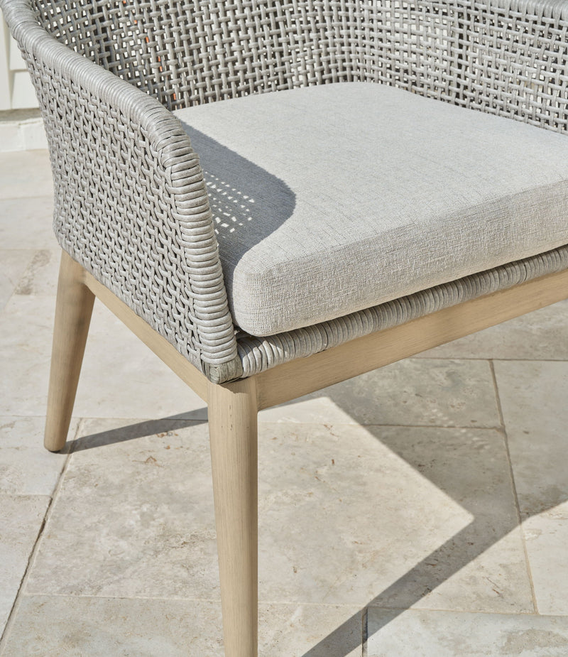 Seton Creek - Arm Chair With Cushion (Set of 2) - Gray - R&R Furniture Gallery (Fountain Valley, CA)