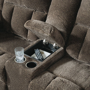 Frohn - Dbl Reclining Loveseat With Console - R&R Furniture Gallery (Fountain Valley, CA)