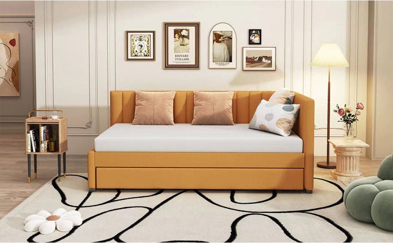 Upholstered Daybed, Sofa Bed Frame, No Box Spring Needed - R&R Furniture Gallery (Fountain Valley, CA)