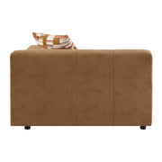 Zoey - Modular - RF Arm Chair With Pillow - Chocolate Suede - R&R Furniture Gallery (Fountain Valley, CA)