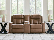Mackmenville - Double Reclining Loveseat With Console - R&R Furniture Gallery (Fountain Valley, CA)