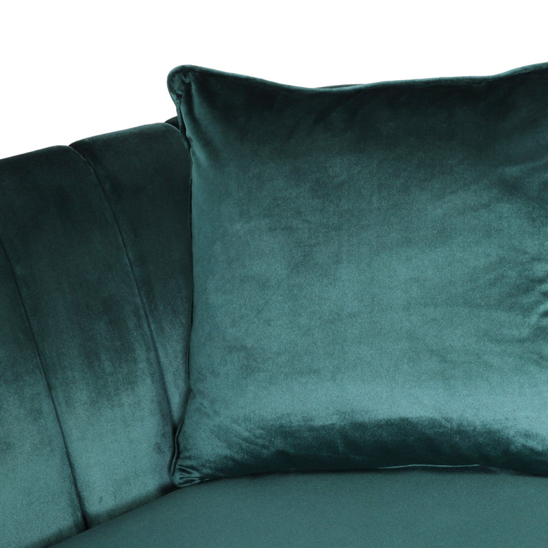 Noble House contemporary 3-seater stationary sofa with accent pillows, upholstered in neutral fabric, modern living room furniture.