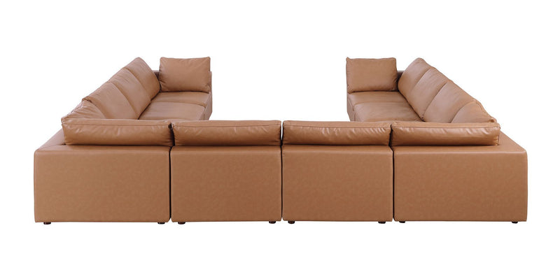 1100 - 10-Piece U-Shaped Sectional In Top-Grain Italian Leather