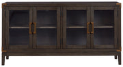 Burkhaus - Dining Room Server - Dark Brown - R&R Furniture Gallery (Fountain Valley, CA)