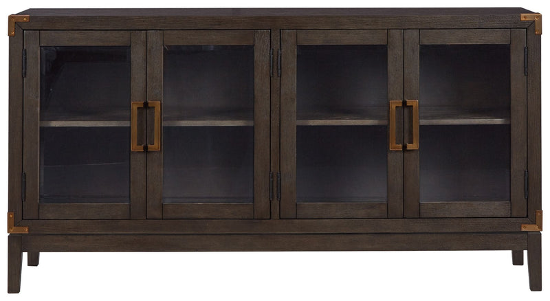Burkhaus - Dining Room Server - Dark Brown - R&R Furniture Gallery (Fountain Valley, CA)