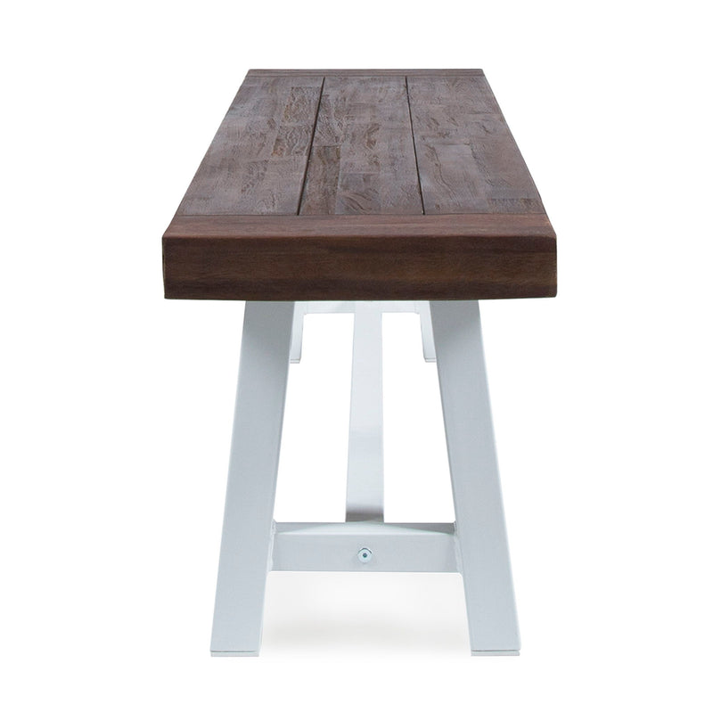 Tranquilizer - Outdoor Acacia Wood Bench With Slat Panel Design