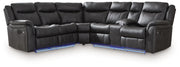 Sultan Meadow - 2-Piece Reclining Sectional - Carbon - R&R Furniture Gallery (Fountain Valley, CA)
