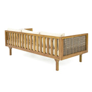 Claremont - 3 Seater Daybed Teak Acacia Wood Water Resistant Cushions - R&R Furniture Gallery (Fountain Valley, CA)