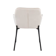 Set of two Lumi Source Daniella contemporary dining chairs with sleek design and cushioned seats for modern dining rooms.