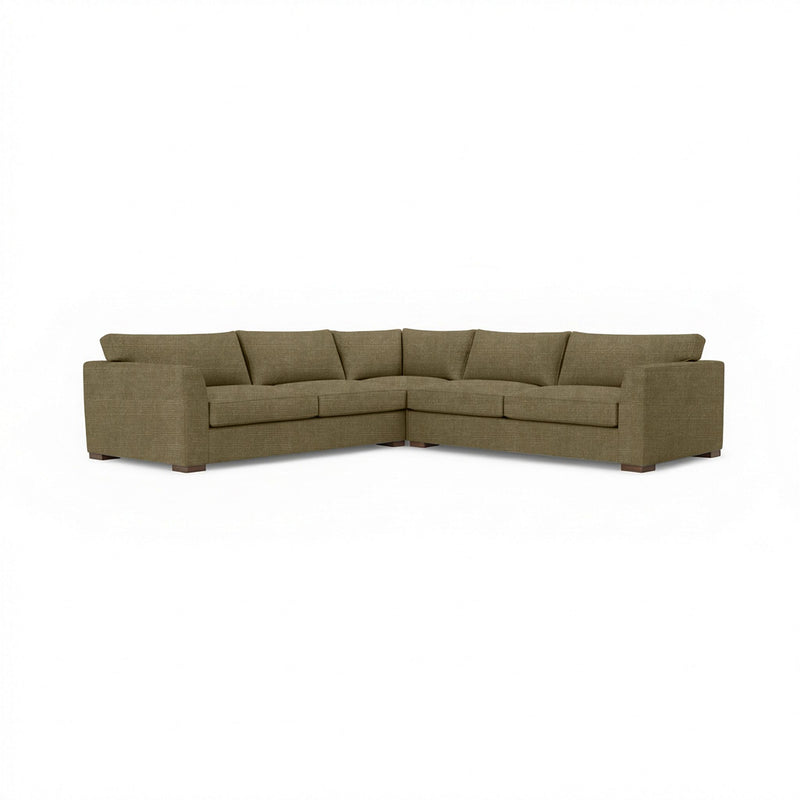 Classic Home Bryson 3-piece ElPaso stationary sectional sofa with plush cushions and modern design, shown in a spacious living room setting.