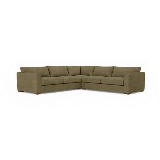 Classic Home Bryson 3-piece ElPaso stationary sectional sofa with plush cushions and modern design, shown in a spacious living room setting.