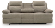 Side-Swipe - Reclining Sofa With Drop Down Table - R&R Furniture Gallery (Fountain Valley, CA)