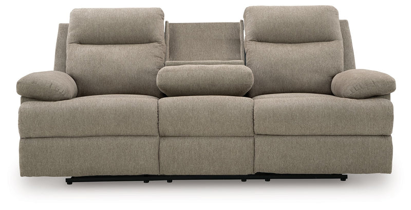 Side-Swipe - Reclining Sofa With Drop Down Table - R&R Furniture Gallery (Fountain Valley, CA)