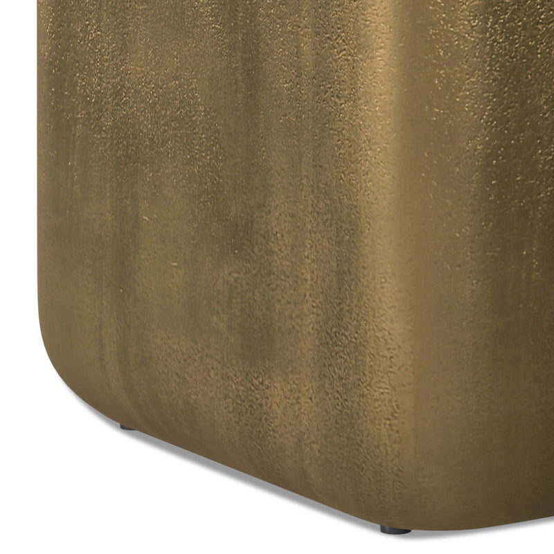 Bassett - Cast Aluminum Side Table - Brown - R&R Furniture Gallery (Fountain Valley, CA)