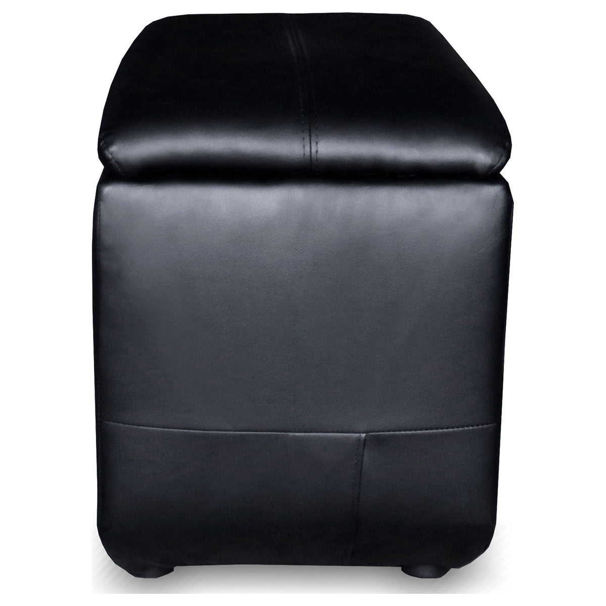 9 Piece Home Theater Seating Set With Recliners And Wedge Consoles - Black