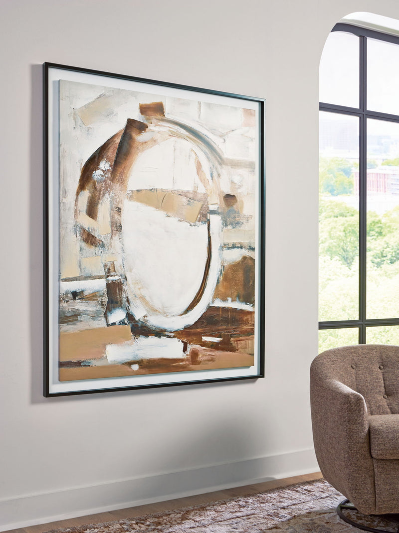 Bradlow - Wall Art - Brown / White / Black - R&R Furniture Gallery (Fountain Valley, CA)