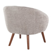 Lumi Source Ashland elegant design lounge chair with plush upholstery and sleek wooden legs, perfect as an accent chair.