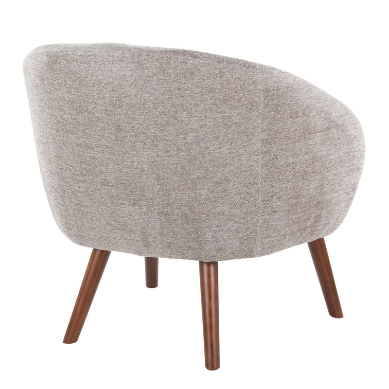Lumi Source Ashland elegant design lounge chair with plush upholstery and sleek wooden legs, perfect as an accent chair.