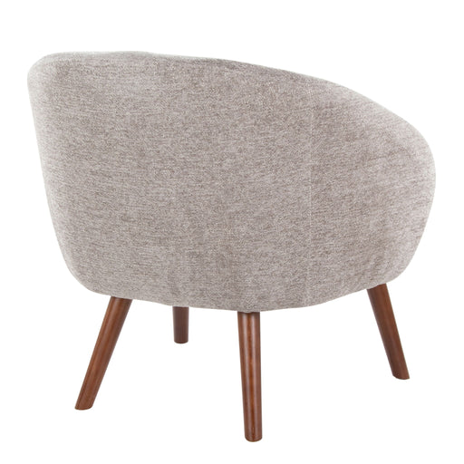 Lumi Source Ashland elegant design lounge chair with plush upholstery and sleek wooden legs, perfect as an accent chair.