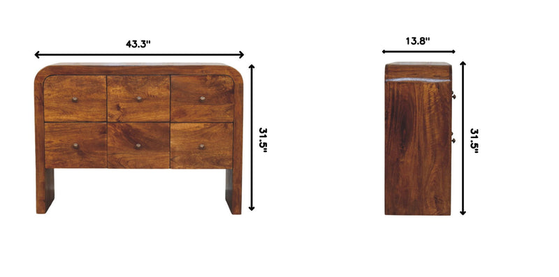 Darcy - 3 Over 3 Drawer Chest - Brown - R&R Furniture Gallery (Fountain Valley, CA)