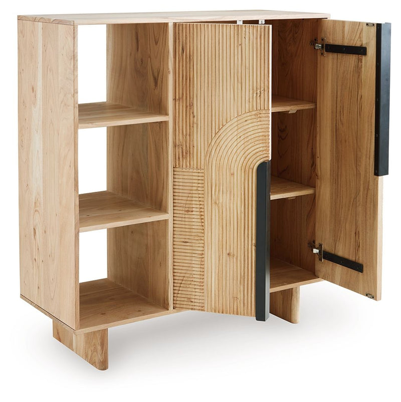 Kierwell - Accent Cabinet - Natural - R&R Furniture Gallery (Fountain Valley, CA)