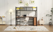 Loft Bed & 3 Layers Of Shelves And L-Shaped Desk - R&R Furniture Gallery (Fountain Valley, CA)