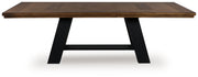 Greddinton - Dining Extension Table - Brown / Black - R&R Furniture Gallery (Fountain Valley, CA)