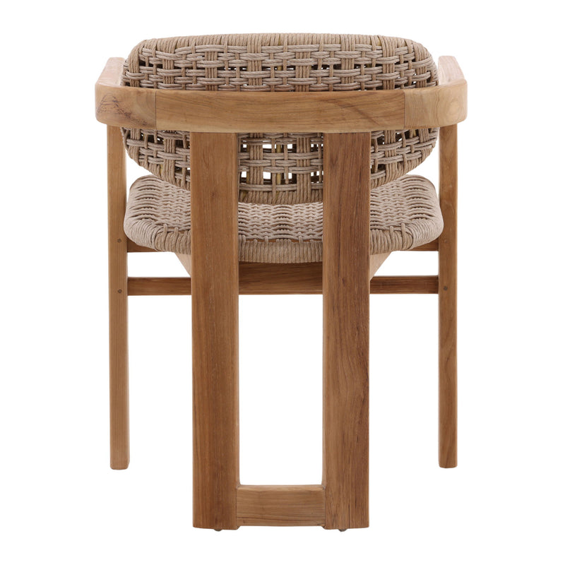 Jovita - Outdoor Dining Chair - Beige And Natural