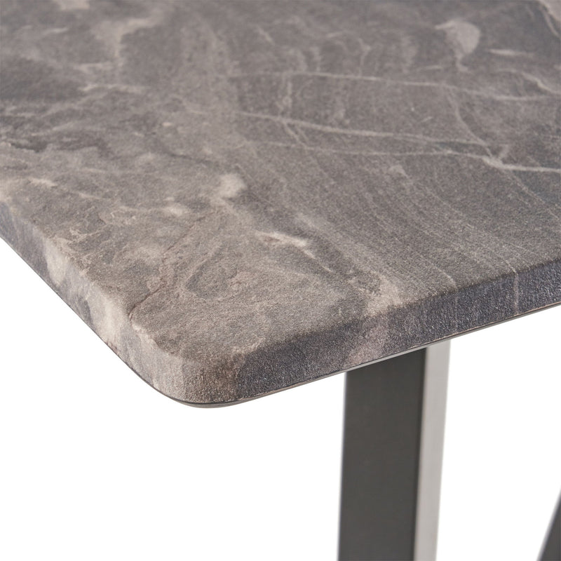 Modern Noble House bar height dining table with rubberwood legs and laminate tabletop, showcasing its sleek design in a contemporary setting.