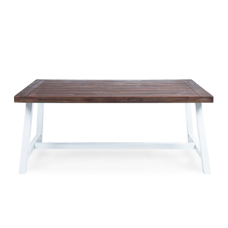Outdoor Sandblast Finish Acacia Wood Dining Table - R&R Furniture Gallery (Fountain Valley, CA)