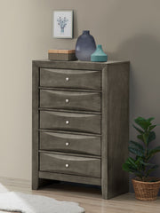 Glory Furniture Marilla accent chest with wooden finish and decorative hardware, showcasing a stylish storage piece for living spaces.