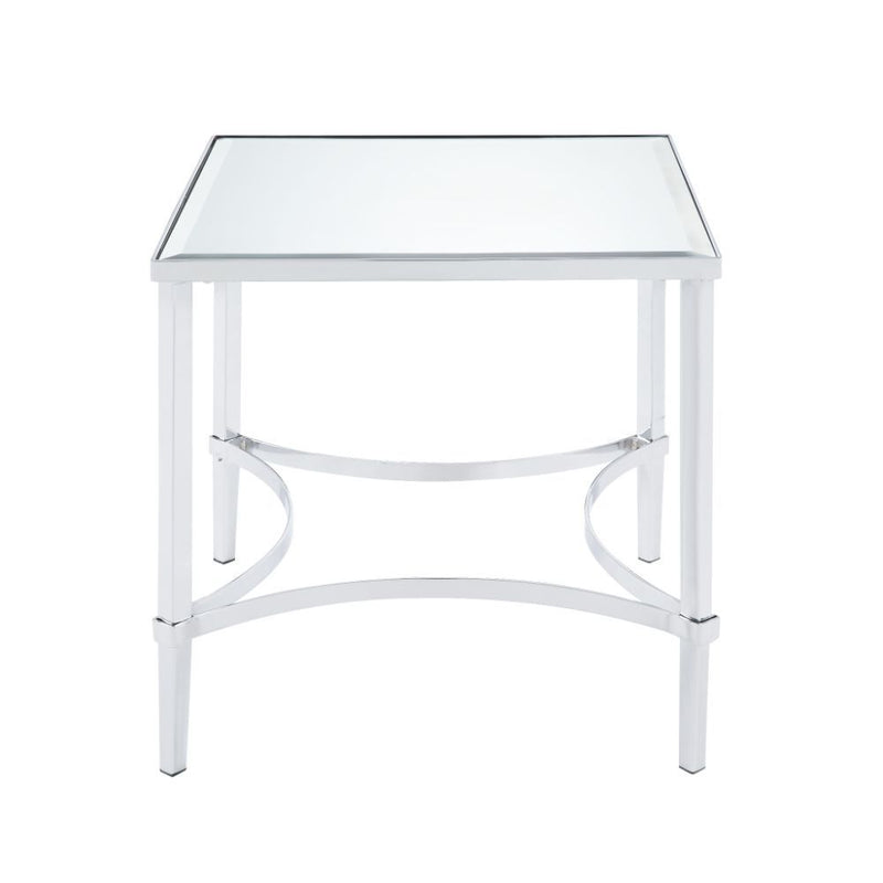 Petunia - End Table - Mirrored & Chrome - R&R Furniture Gallery (Fountain Valley, CA)