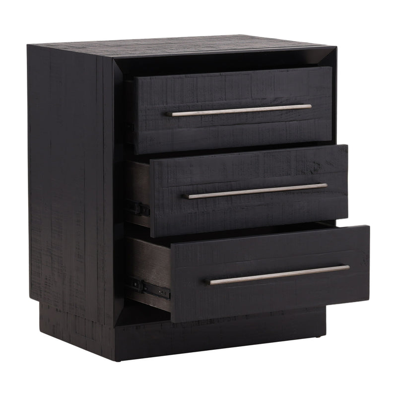 Humphreys - Nightstand - Black And Antique Nickel