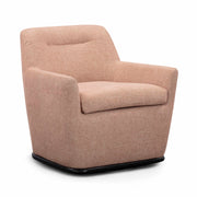 Mado - Textured Fabric Swivel Accent Chair - Peach - R&R Furniture Gallery (Fountain Valley, CA)