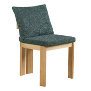 Set of two Noble House indoor dining chairs with modern wooden design and cushioned seats for comfortable dining.