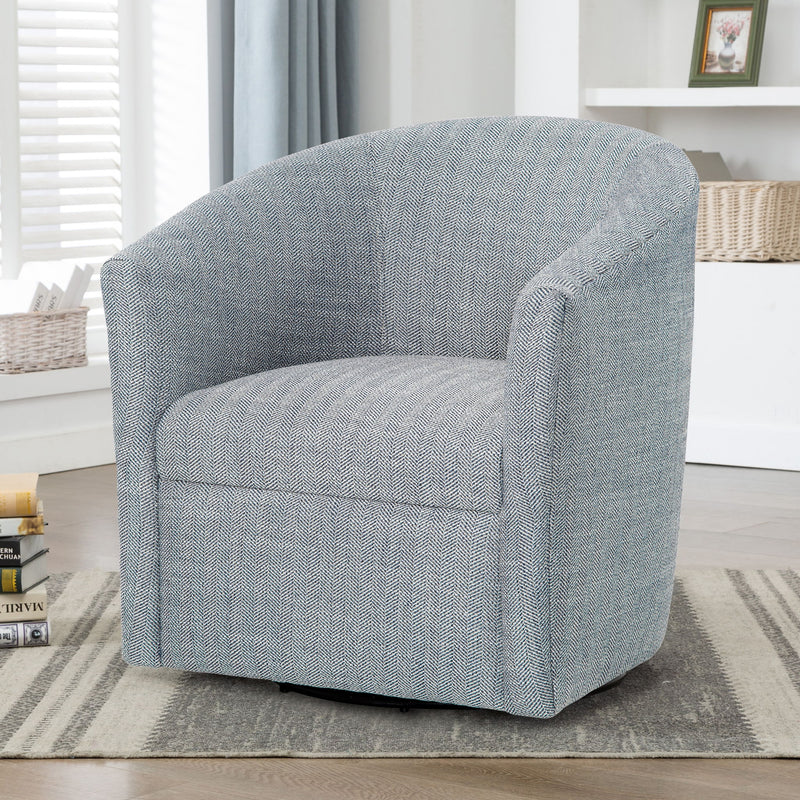 Lainey - Swivel Barrel Chair With 360 Degree Rotation - R&R Furniture Gallery (Fountain Valley, CA)